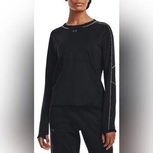 NWOT Under Armour Train CW Crew Long Sleeve Black top size Medium